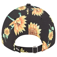 Women's New Era Black Baltimore Ravens Adventure Sunflower 9TWENTY Adjustable Hat