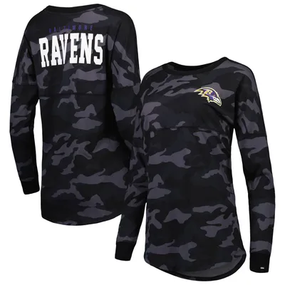 MSX by Michael Strahan Black Baltimore Ravens Camo Long Sleeve T