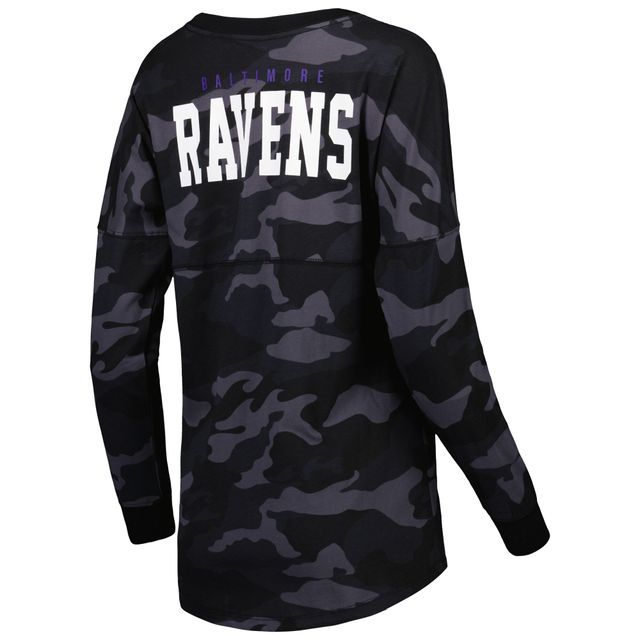 Zubaz Baltimore Ravens NFL Men's Grey Hoodie with Tonal Camo Sleeves