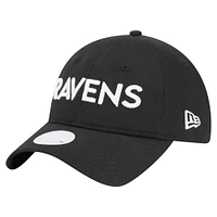 Women's New Era Black Baltimore Ravens Cece 9TWENTY Adjustable Hat