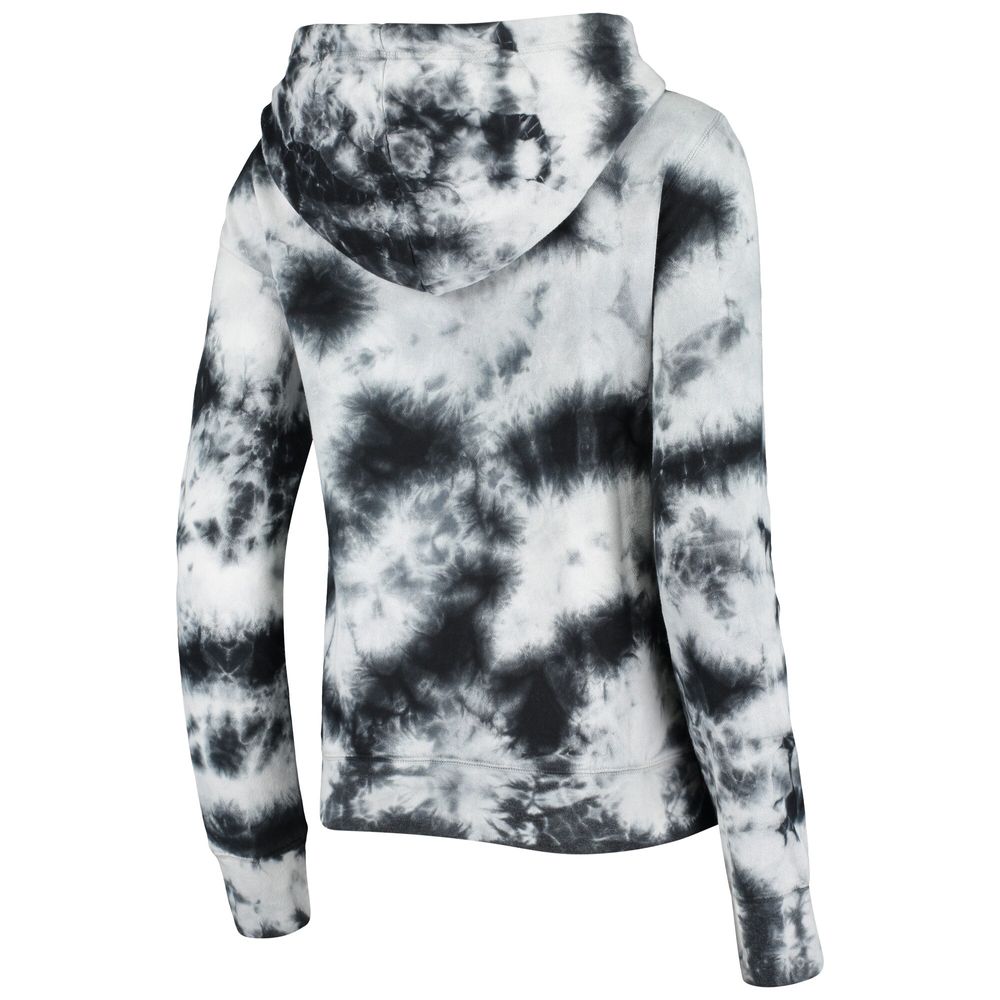 Women's New Era Black Baltimore Ravens Tie Dye Fleece Full-Zip Hoodie