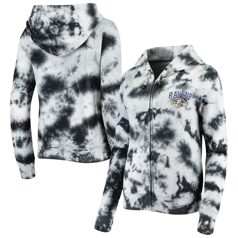 New Era Women's New Era Black Baltimore Ravens Tie Dye Fleece Full