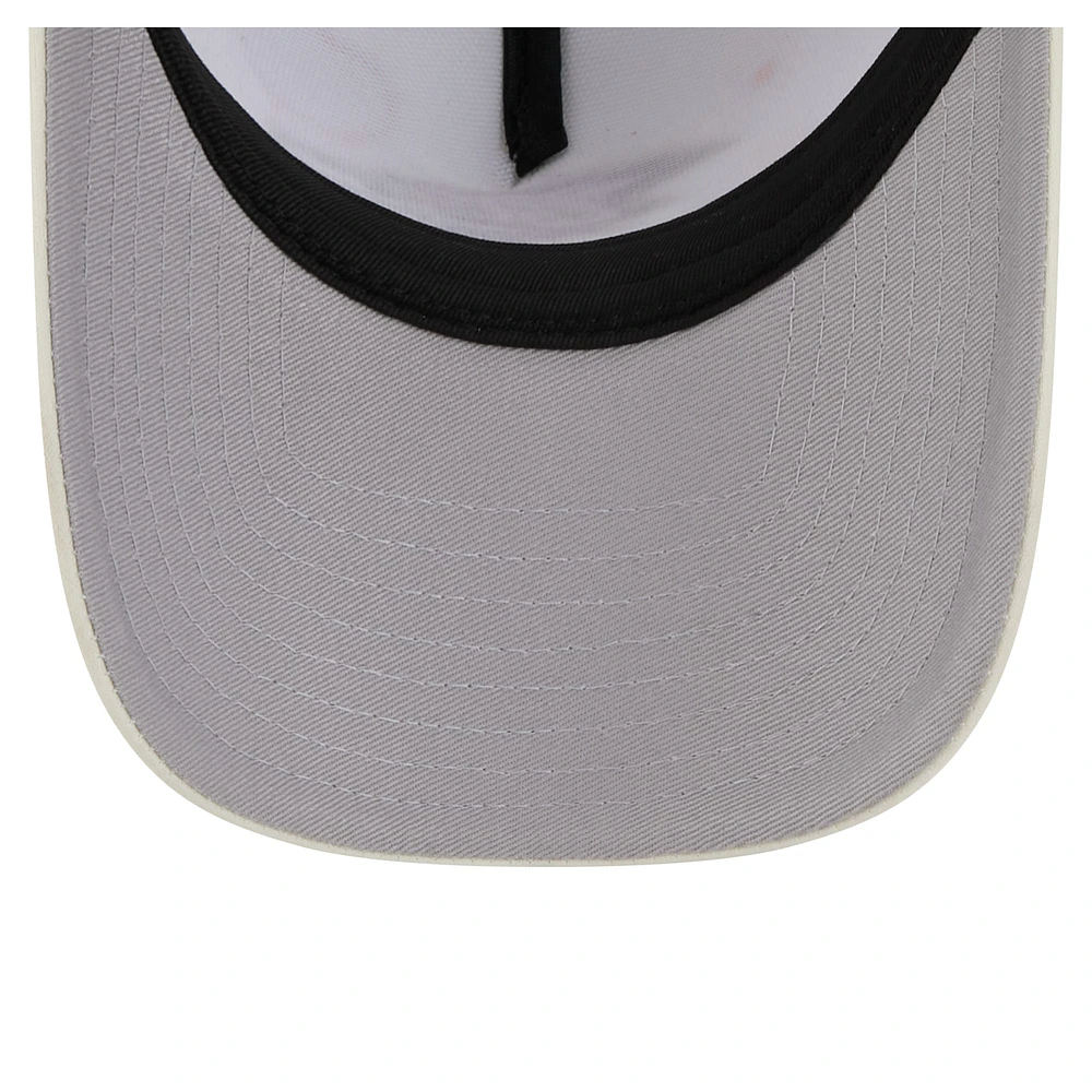 Women's New Era Cream Baltimore Ravens All Love 9FORTY Adjustable Trucker Hat