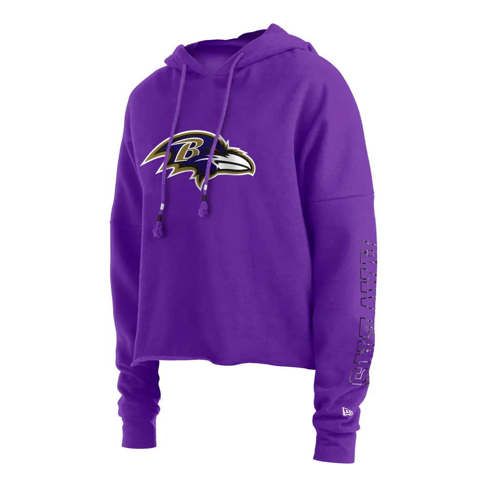 Youth Purple Baltimore Ravens Logo Pullover Hoodie