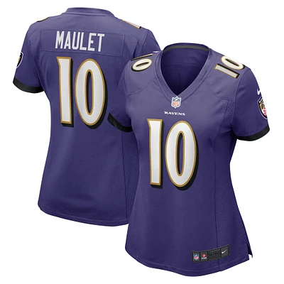 Women's Nike Arthur Maulet  Purple Baltimore Ravens Game Jersey