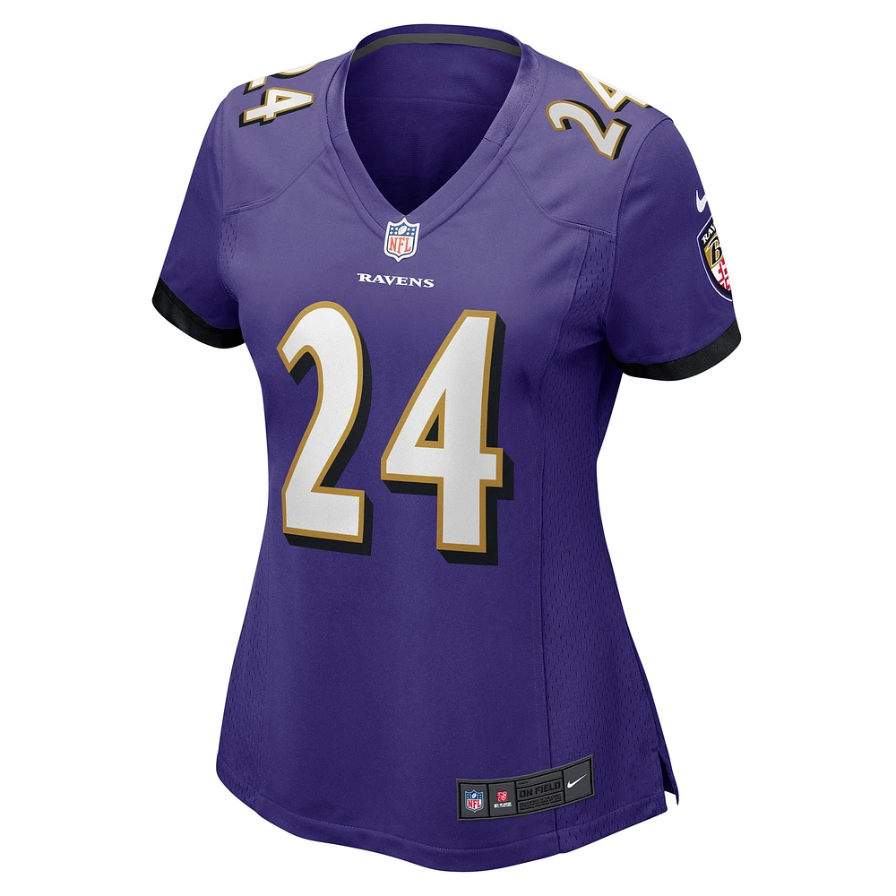 Maillot de match violet Nike Beau Brade des Baltimore Ravens pour femme