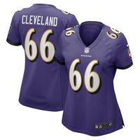 Women's Nike Ben Cleveland Purple Baltimore Ravens Game Jersey