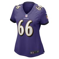 Women's Nike Ben Cleveland Purple Baltimore Ravens Game Jersey