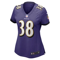 Maillot de match Nike Ben Mason violet Baltimore Ravens pour femme