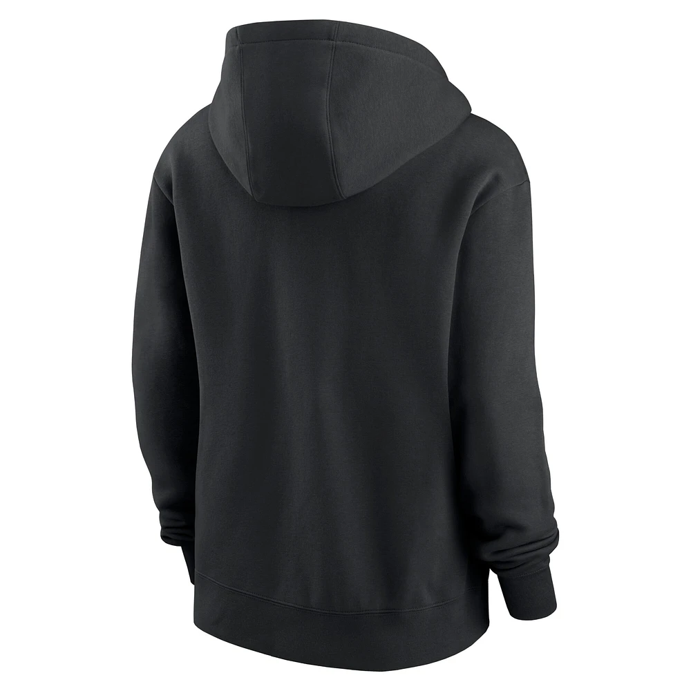 Women's Nike Black Baltimore Ravens Club Fleece Pullover Hoodie
