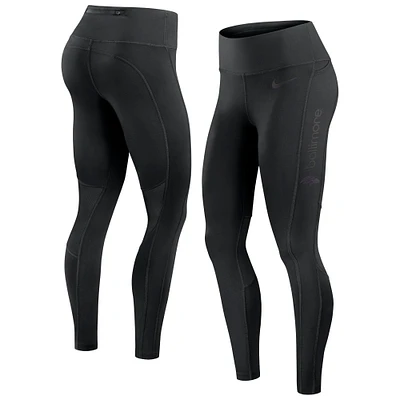 Legging Nike Performance Edge Wordmark Baltimore Ravens noir pour femme