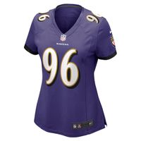 Women's Nike Broderick Washington Purple Baltimore Ravens Game Jersey