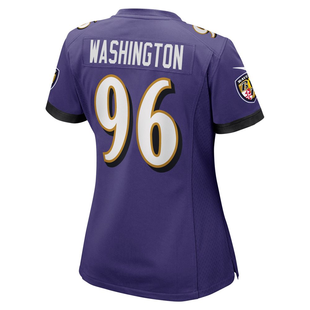 Women's Nike Broderick Washington Purple Baltimore Ravens Game Jersey