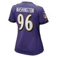 Women's Nike Broderick Washington Purple Baltimore Ravens Game Jersey