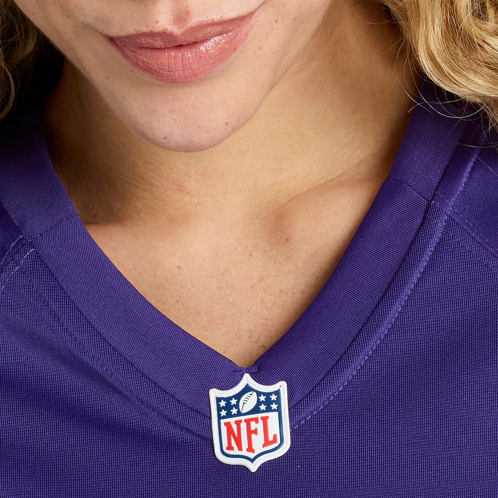 Maillot de match Nike Broderick Washington violet Baltimore Ravens pour femme