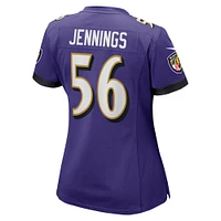 Women's Nike Deion Jennings  Purple Baltimore Ravens Game Jersey