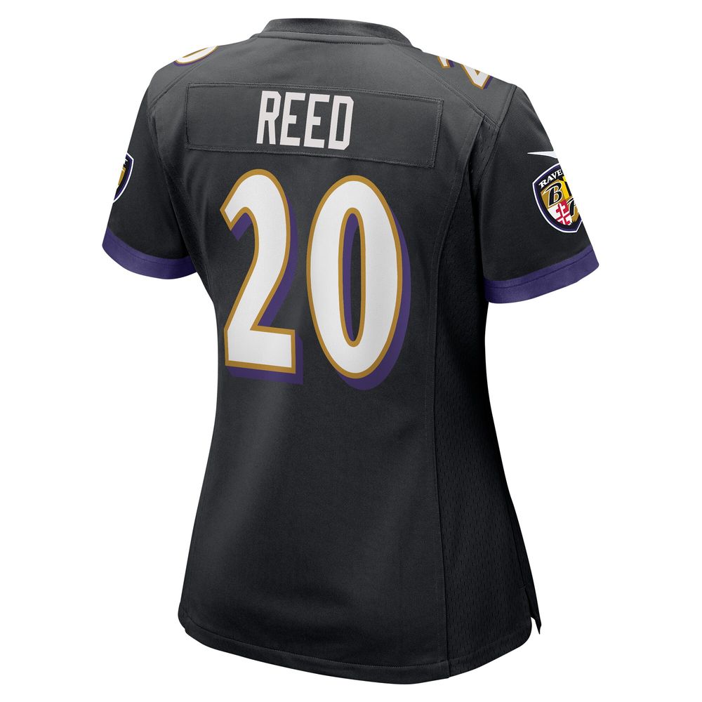 Women's Nike Ed Reed Black Baltimore Ravens Retired Player Jersey
