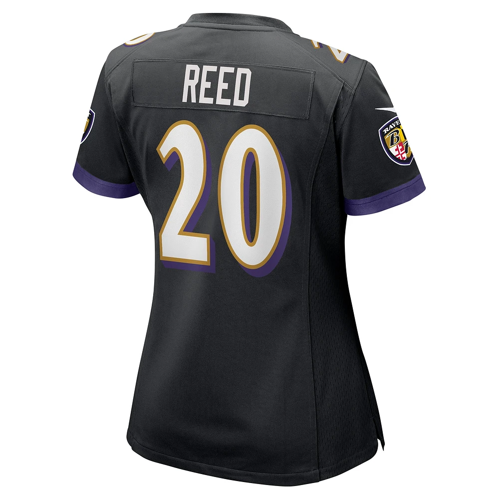 Women's Nike Ed Reed Black Baltimore Ravens Retired Player Jersey