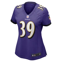 Women's Nike Eddie Jackson  Purple Baltimore Ravens Game Jersey