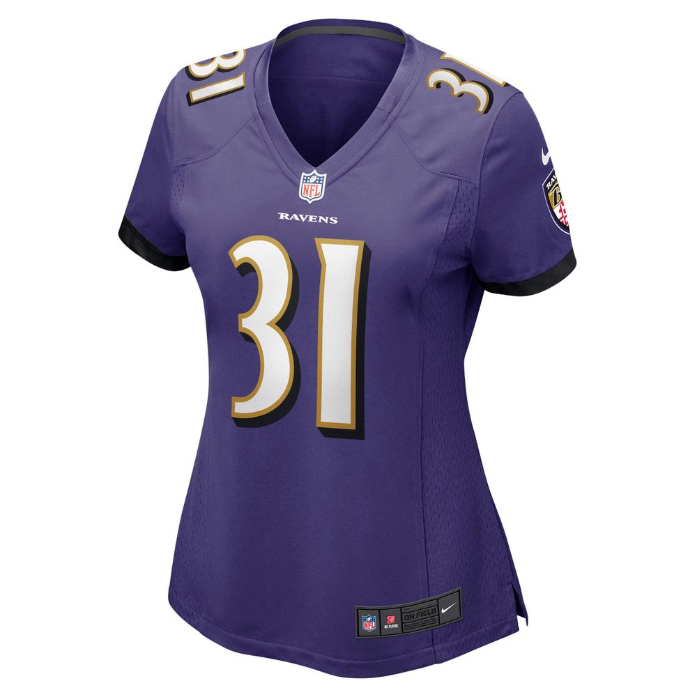 Women's Nike Jamal Lewis Purple Baltimore Ravens Game Retired Player Jersey