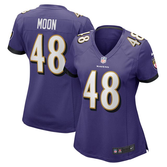 Maillot de joueur jeu Nike Jeremiah Moon violet Baltimore Ravens pour femme