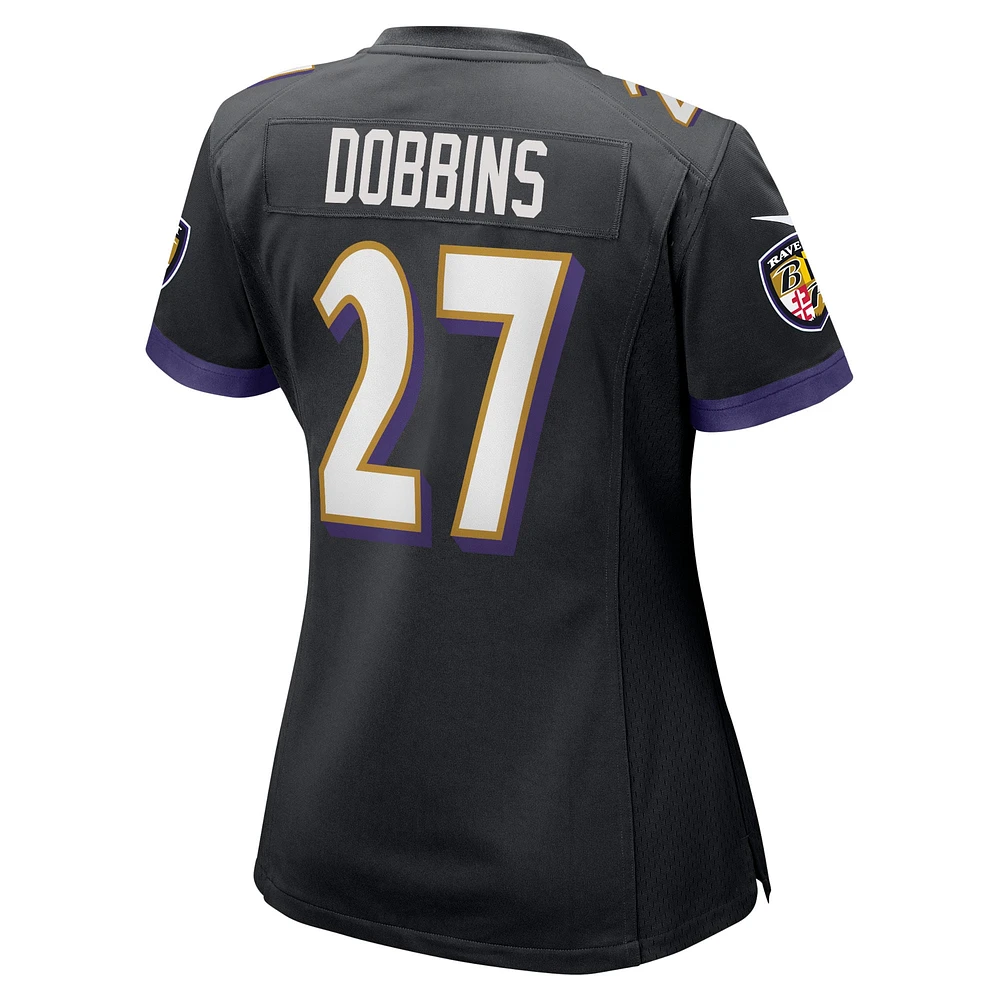 Nike J.K. Femme Maillot de match Dobbins noir Baltimore Ravens