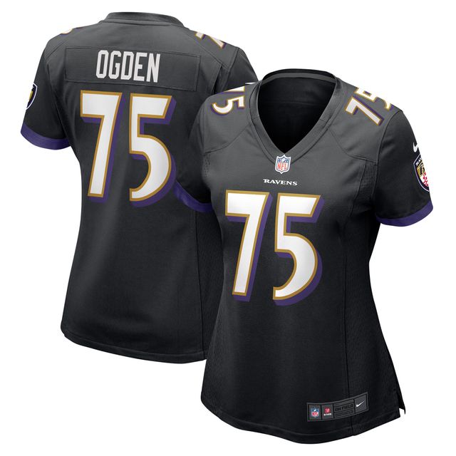Maillot de joueur retraité Nike Jonathan Ogden pour femme, noir, Baltimore Ravens