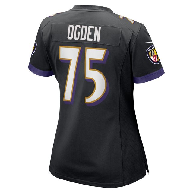 Maillot de joueur retraité Nike Jonathan Ogden pour femme, noir, Baltimore Ravens