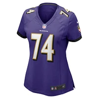 Maillot de match violet Nike Josh Jones des Baltimore Ravens pour femme