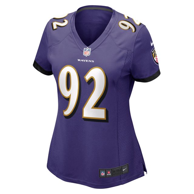 Maillot de match Nike Justin Madubuike violet Baltimore Ravens pour femme