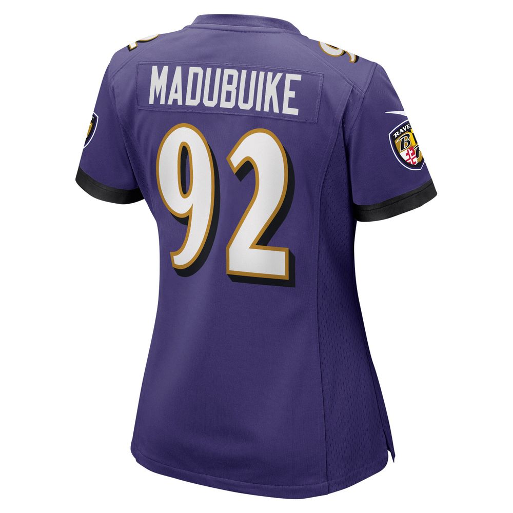 Women's Nike Justin Madubuike Purple Baltimore Ravens Game Jersey