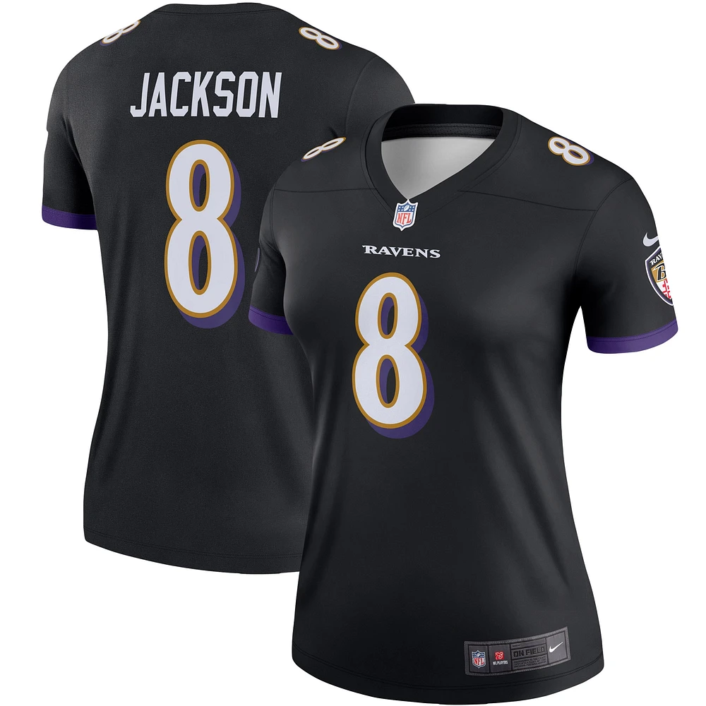 Women's Nike Lamar Jackson Baltimore Ravens Alternate Legend Player Performance Top