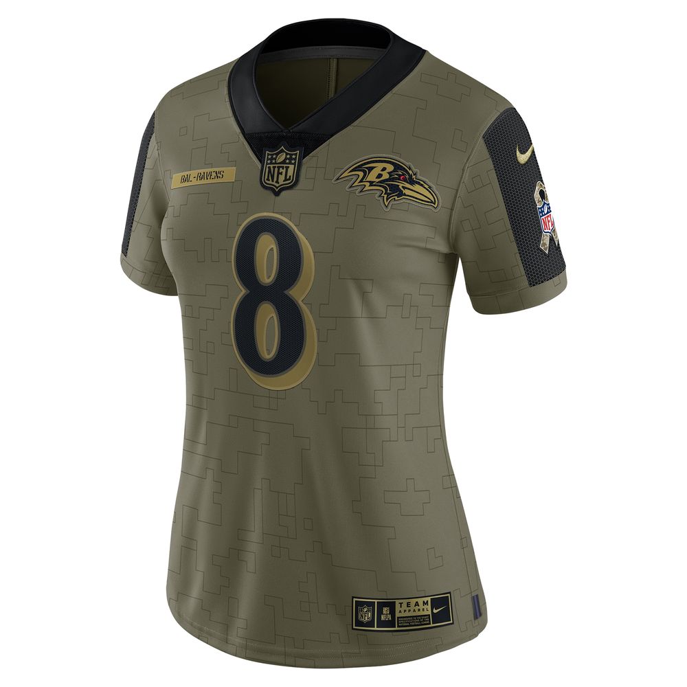 Youth Nike Lamar Jackson Camo Baltimore Ravens Salute to Service Game Jersey