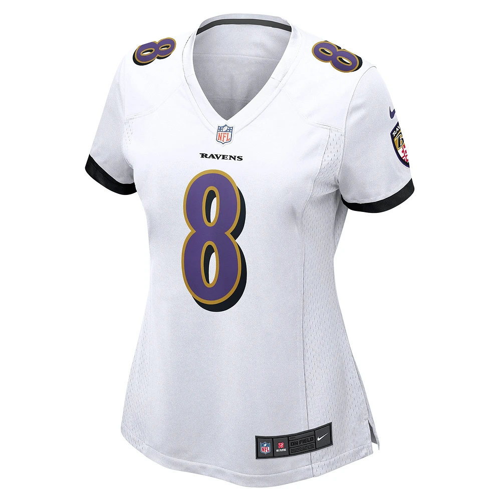 Women's Nike Lamar Jackson White Baltimore Ravens Player Game Jersey