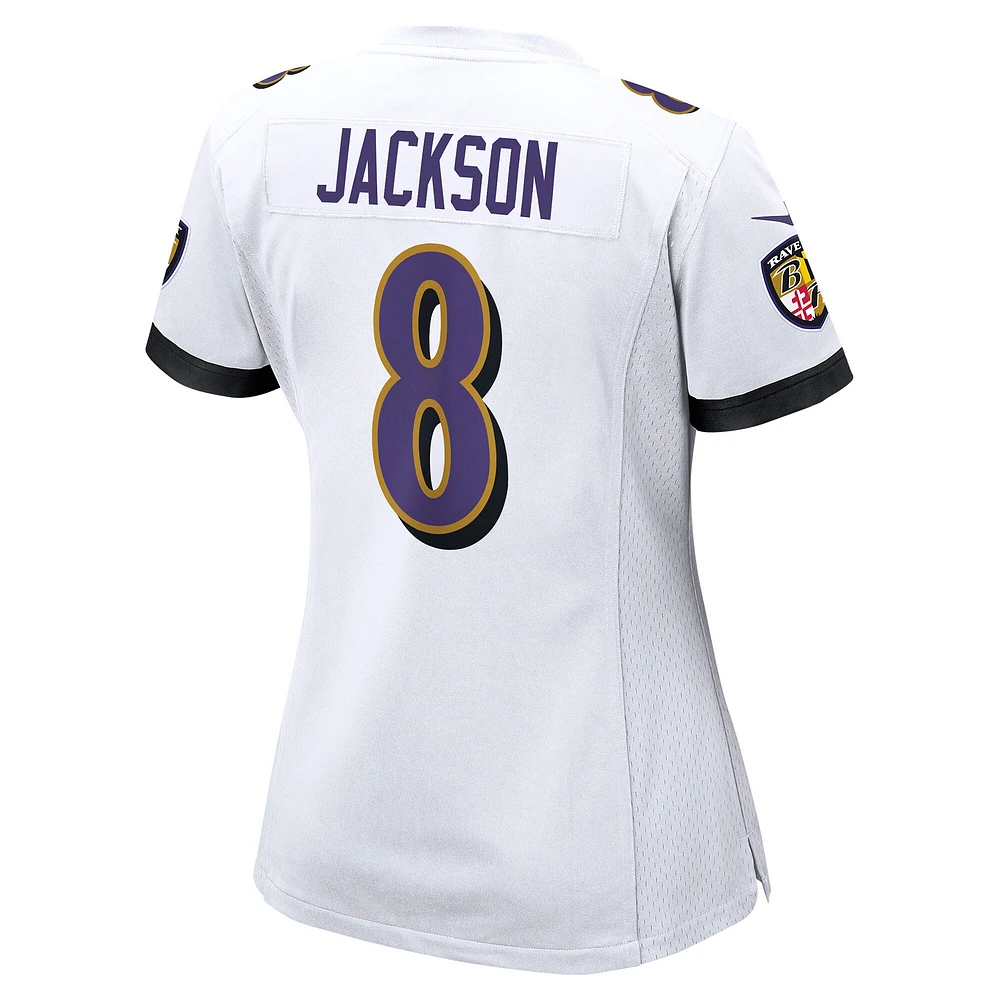 Women's Nike Lamar Jackson White Baltimore Ravens Player Game Jersey
