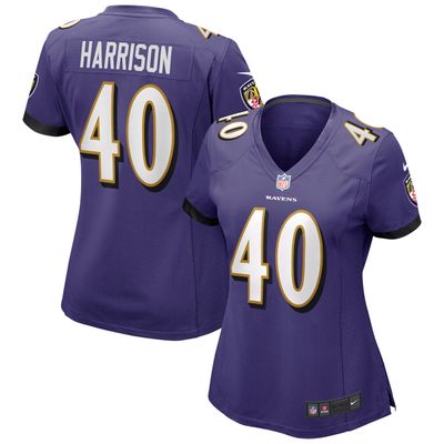 Women's Nike Malik Harrison Purple Baltimore Ravens Game Jersey