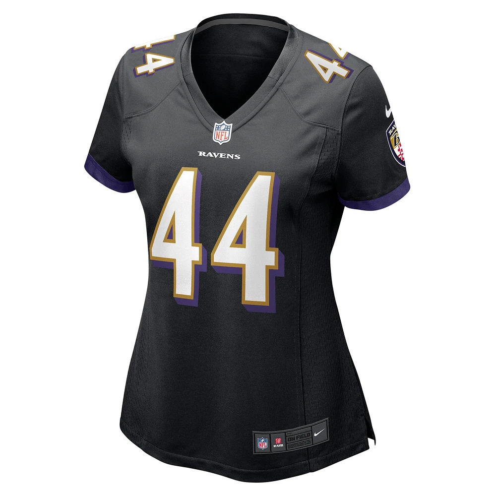 Maillot de match Nike Marlon Humphrey noir Baltimore Ravens pour femme