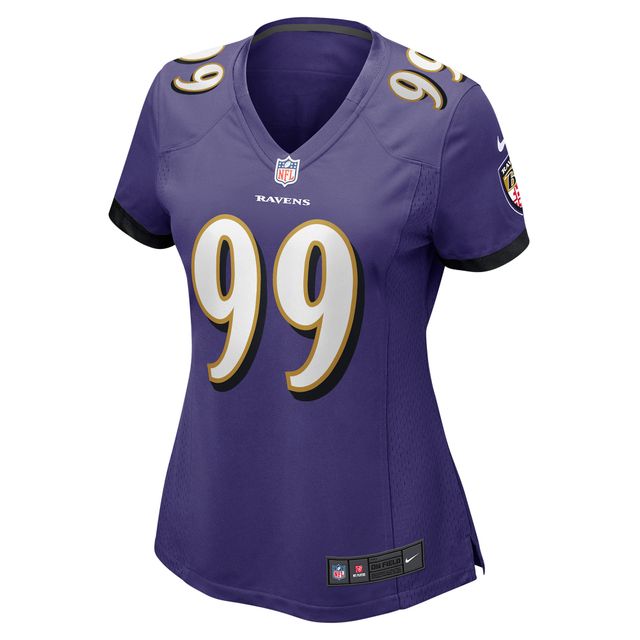 Maillot de match Nike Odafe Oweh violet Baltimore Ravens pour femme