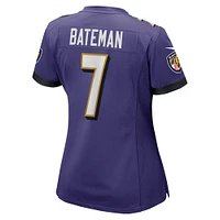 Women's Nike Rashod Bateman Purple Baltimore Ravens Game Jersey