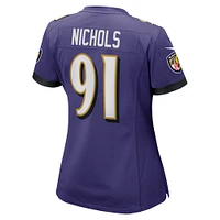 Women's Nike Rayshad Nichols Purple Baltimore Ravens Game Player Jersey