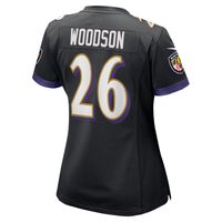 Women's Nike Rod Woodson Black Baltimore Ravens Retired Player Jersey
