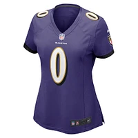 Maillot de match Nike Roquan Smith pour femme des Ravens Baltimore pourpre