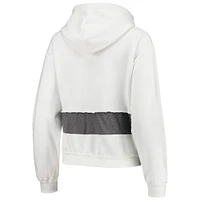Women's Refried Apparel White Baltimore Ravens Sustainable Crop Dolman Pullover Hoodie