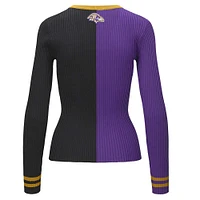 Pull cargo STAUD violet/noir Baltimore Ravens pour femme