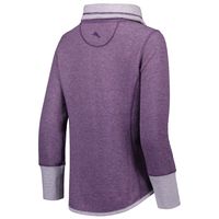 Women's Tommy Bahama Heathered Purple Baltimore Ravens Sport Sun Fade Full-Zip Sweatshirt