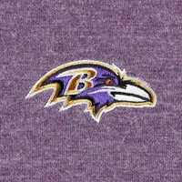 Women's Tommy Bahama Heathered Purple Baltimore Ravens Sport Sun Fade Full-Zip Sweatshirt