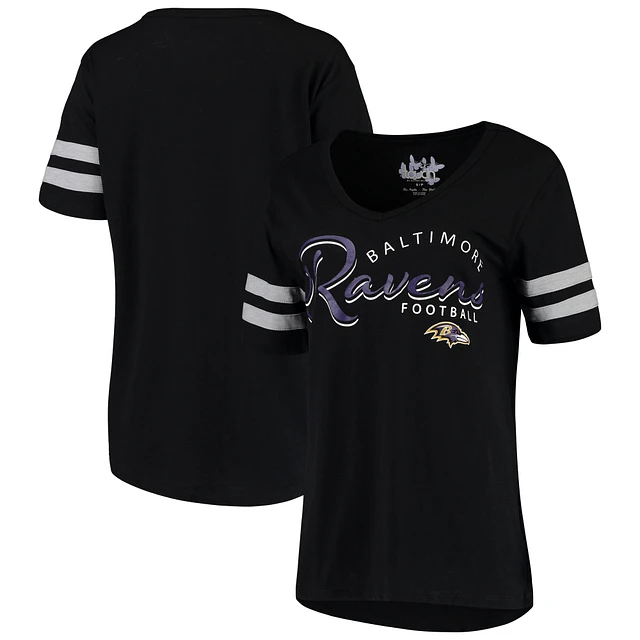 Lids Colorado Rockies Touch Women's Triple Play V-Neck T-Shirt - Black