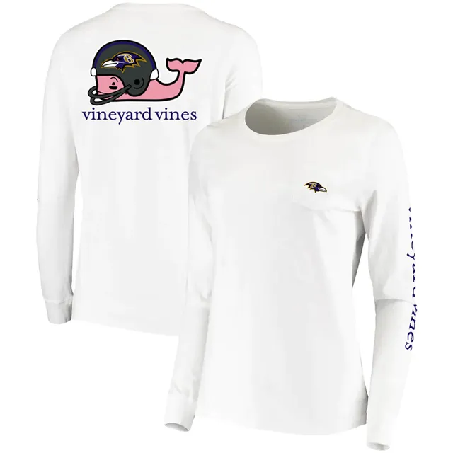 Lids Miami Dolphins Vineyard Vines Women's Helmet Long Sleeve T-Shirt -  White