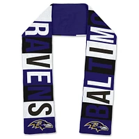 Women's WEAR by Erin Andrews  Baltimore Ravens Block Jacquard Scarf & Glove Set