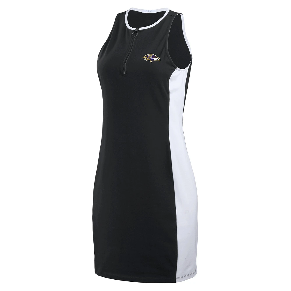 Women's WEAR by Erin Andrews Black Baltimore Ravens Bodyframing Tank Dress